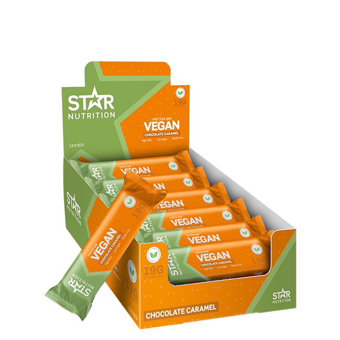 12 x Star Nutrition Vegan Protein bar 55 g