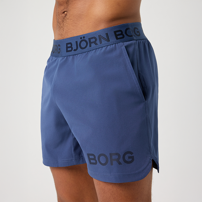 Borg Short Shorts Bl&aring;