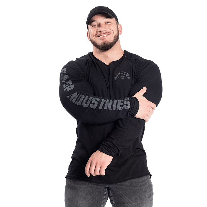 Throwback LS Tee, Black