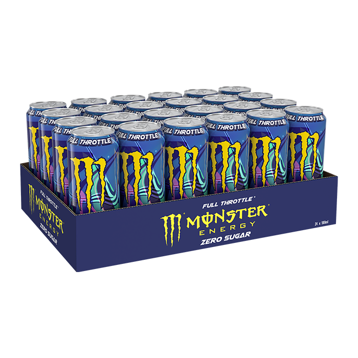 24 x Monster Energy 50 cl Zero Sugar 2 kr pant