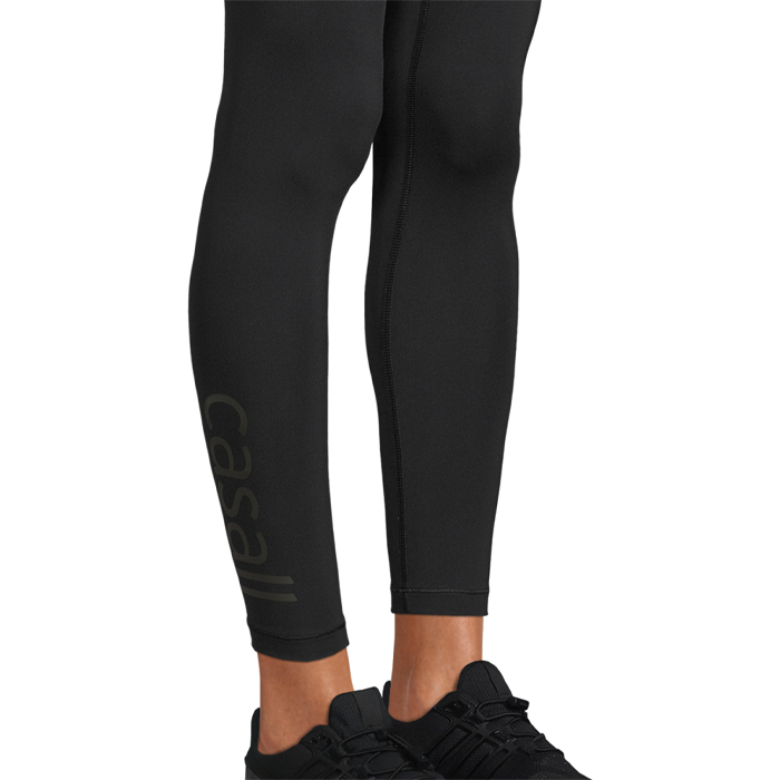 Graphic High Waist Tights, Black