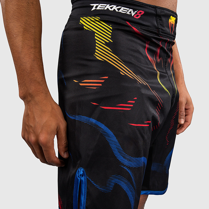 Venum x TEKKEN 8 Fightshorts Yoshimitsu Svart Orange