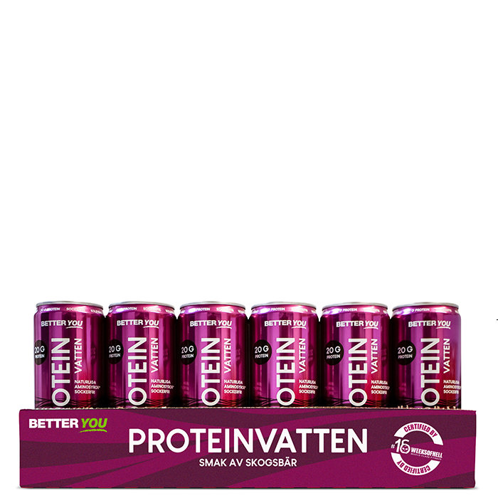 24 x Proteinvatten 330 ml Skogsbär