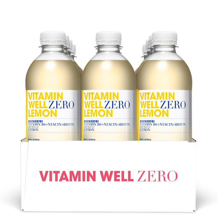 Vitamin Well 12 x Vitamin Well Zero Vitamindryck 500 ml