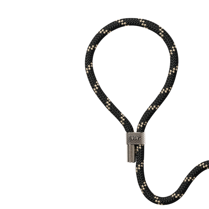 Casall Braided Yoga Carry Strap,Black/Beige