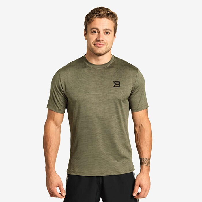 Bild av Essex Stripe Tee, Wash Green Melange