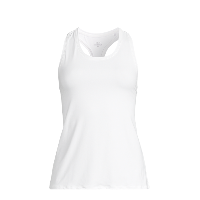 Essential Racerback Tank,White