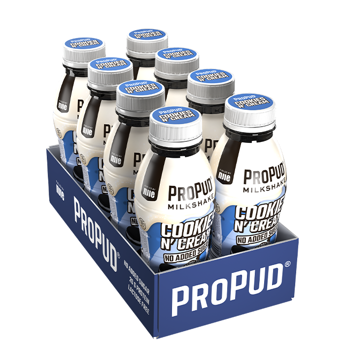 8 x ProPud Protein Milkshake,330 ml,Cookies and Cream