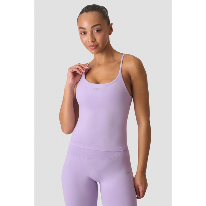 Smooth Seamless 2 i 1 Linne med Tunna Axelband Lila