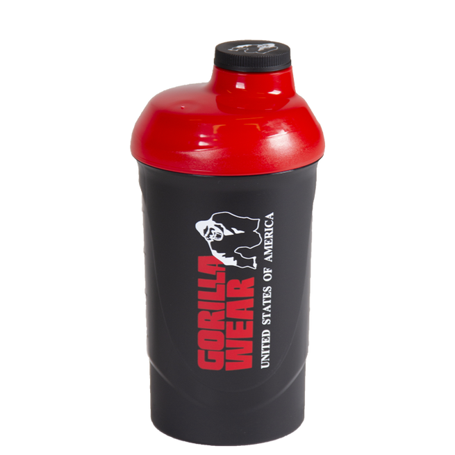 Gorilla Wear Wave Shaker Svart/R&ouml;d 600 ml