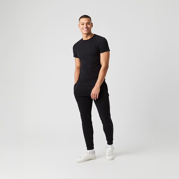 Centre T‑shirt Svart