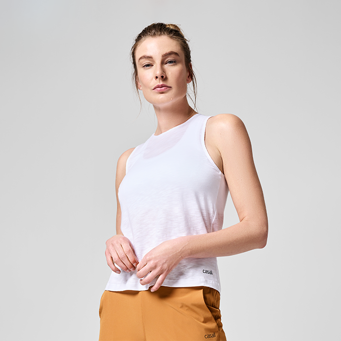 Soft Texture Tank,White