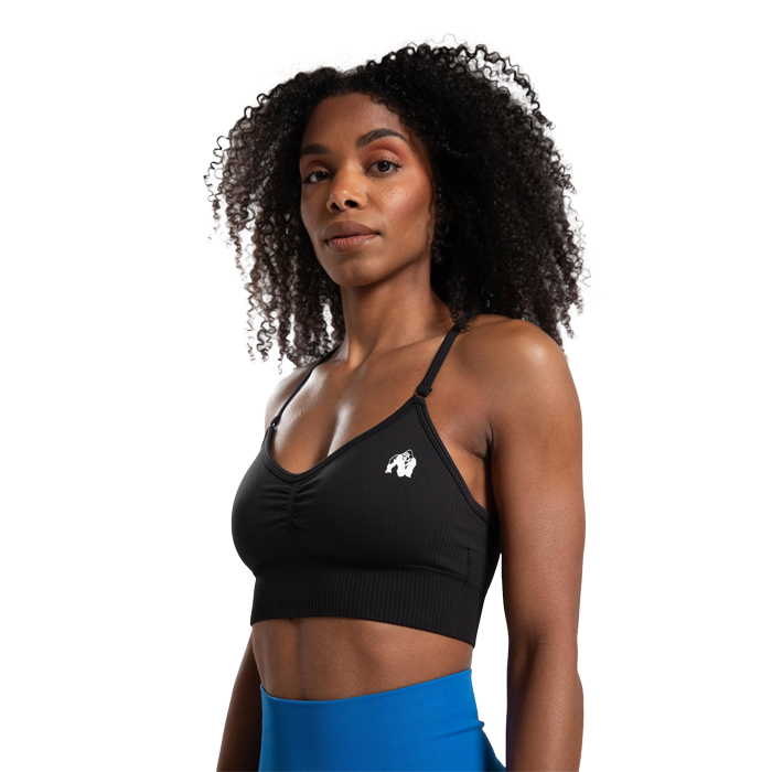 Olivia Seamless Sports Bra,Black