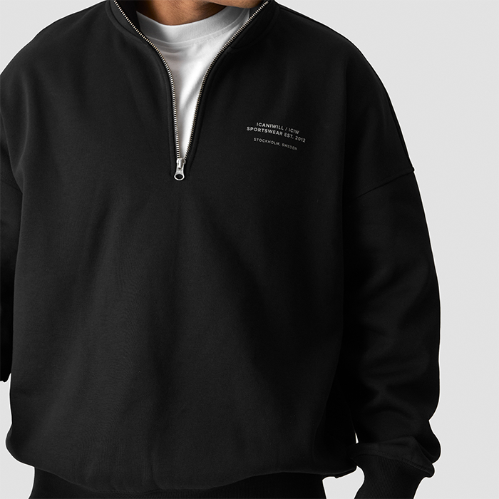 Everyday 1/4 Zip Tr&ouml;ja Svart