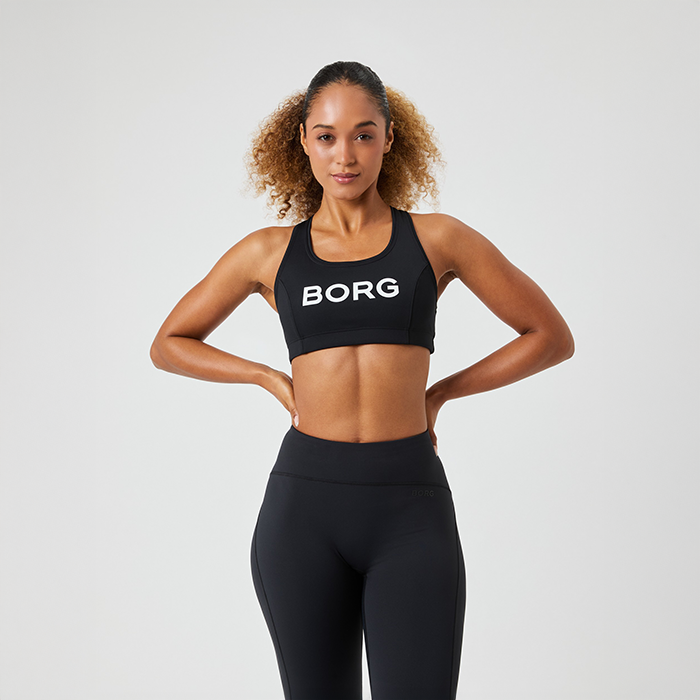 Mid Support Sport‑BH Svart