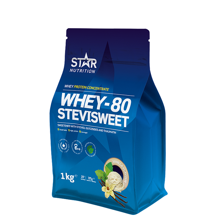 Whey-80 SteviSweet Vassleprotein 1 kg
