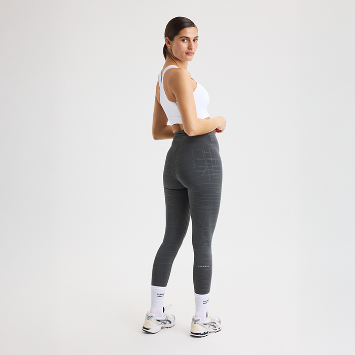 Logo Effect Emboss Tights Gr&aring;