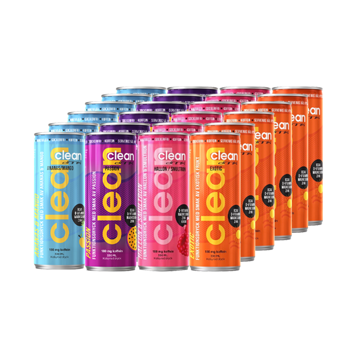 Läs mer om 24 x Clean Drink, 330 ml, Mixade smaker