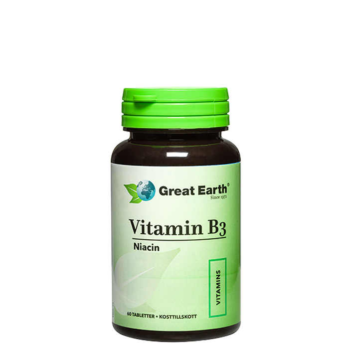 Bild av Vitamin B3 Niacin, 60 tabletter