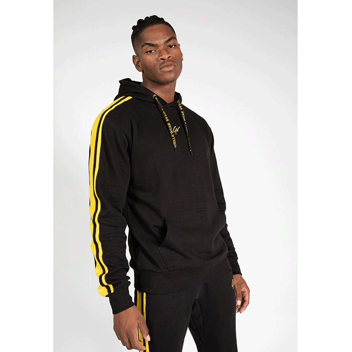 Läs mer om Banks Oversized Hoodie, Black/Yellow