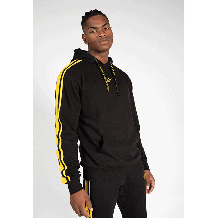 Gorilla Wear Banks Oversized Hoodie Black/Yellow