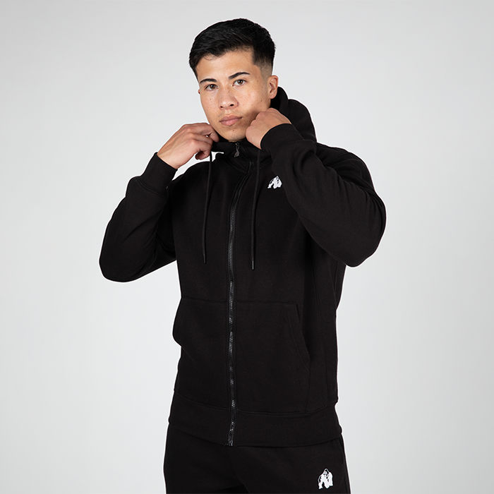 Läs mer om Kennewick Zipped Hoodie, Black