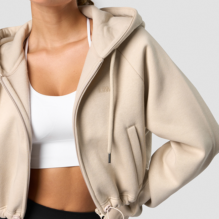 ICANIWILL Everyday Cropped Hoodie Wmn Beige