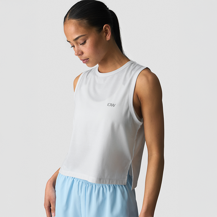 Mirage Croppat Linne Vit