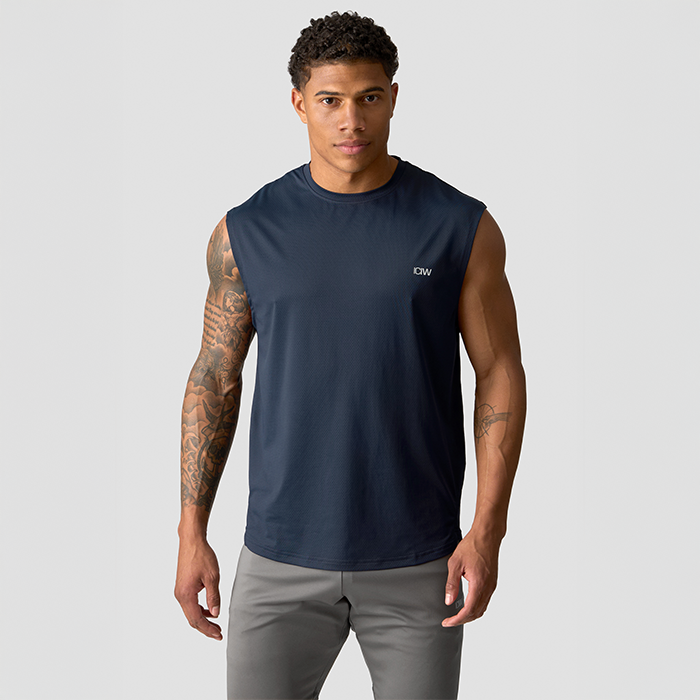 Stride Sleeveless T-shirt Marinblå