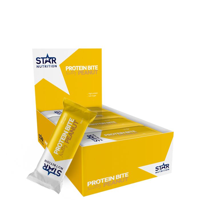 Bild av 12 x Star Nutrition Protein bites, 35 g, Nutty Peanut - Kort Datum