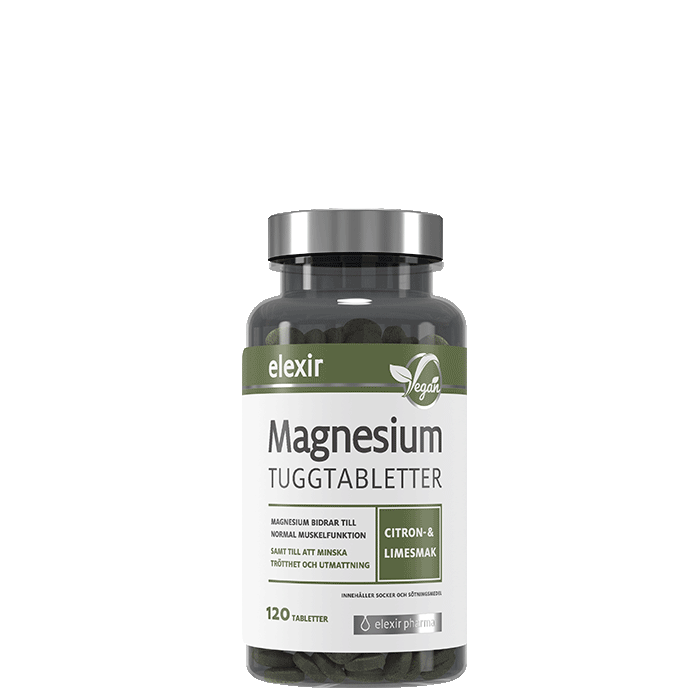 Magnesium 120 Tuggtabletter Citron Lime