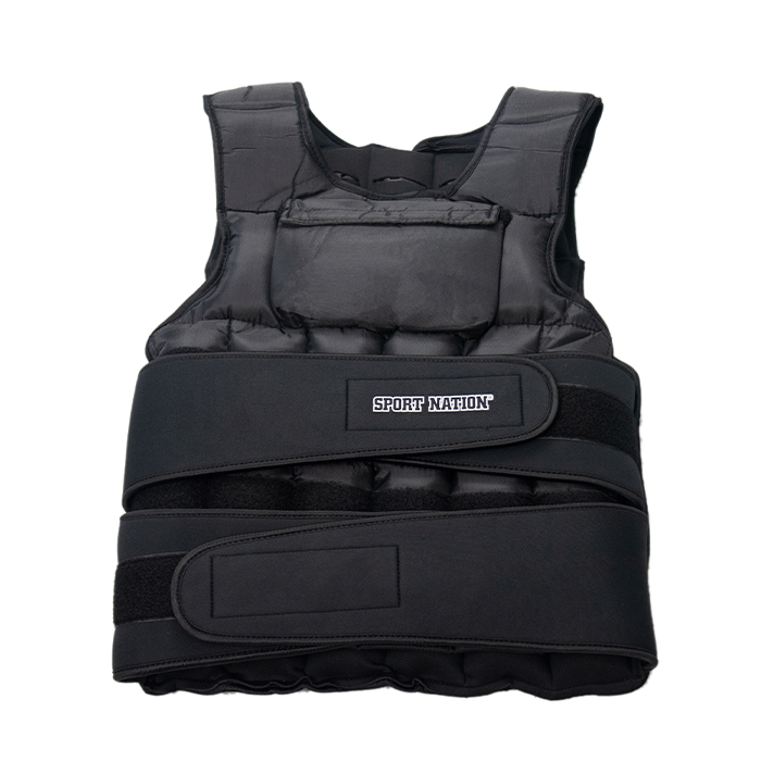 Sport Nation Adjustable Weight Vest 10 kilo, Black