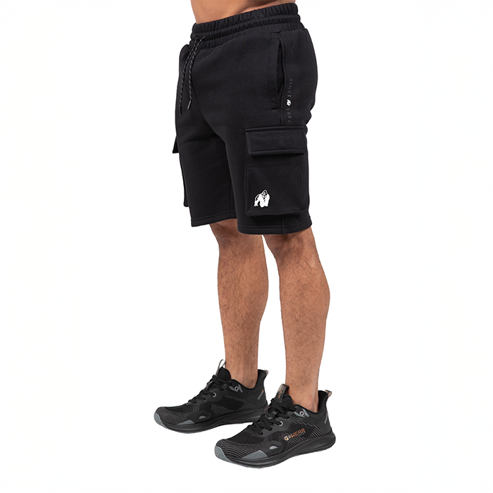 Hudson Cargo Tr&auml;ningsshorts Svart