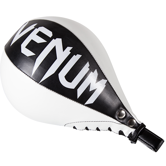 Venum Speed Bag Boxboll L&auml;der Svart/Vit L