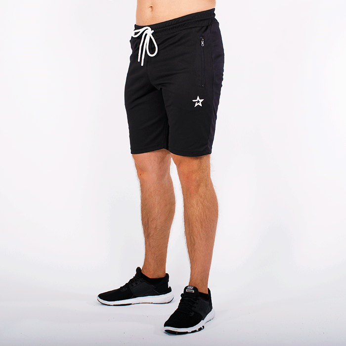 Star Mesh Shorts, Black