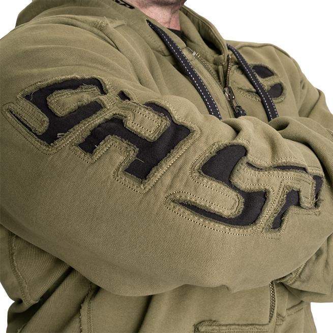Pro Gym Hoodie Acid Wash Gr&ouml;n