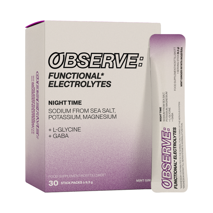 OBSERVE: NIGHT TIME  Mint Ginger, 30 Stick Packs