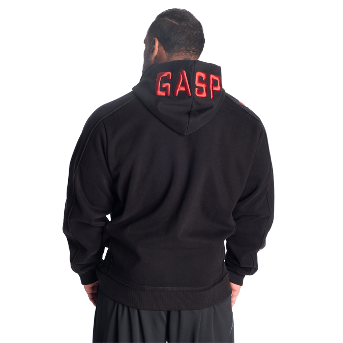 Hoodie Svart/R&ouml;d