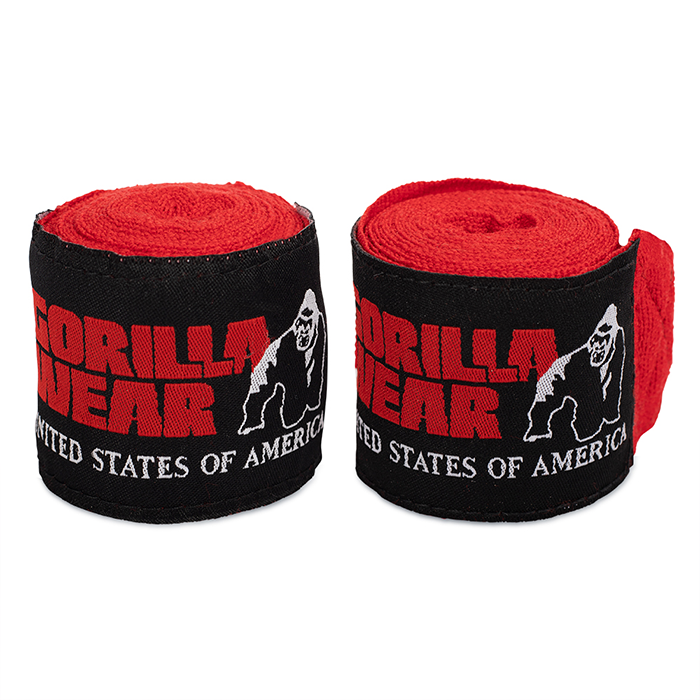 Gorilla Wear Gear Boxing Hand Wraps Red