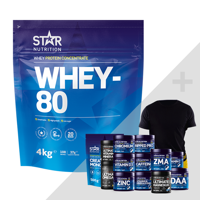 Whey-80, 4 kg + Bonus Product!