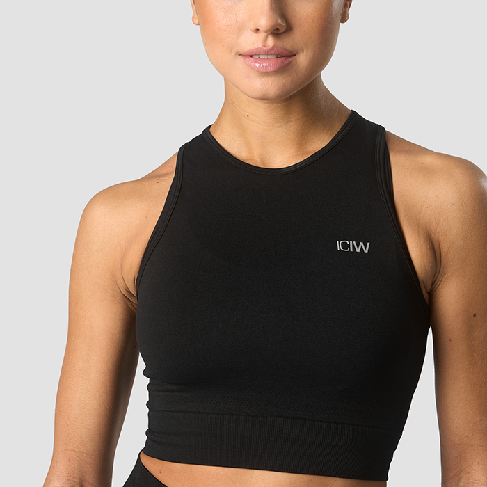 Define Seamless Cropped Linne Svart
