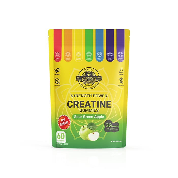 Sevital Kreatin Gummies 60 st Sour Green Apple
