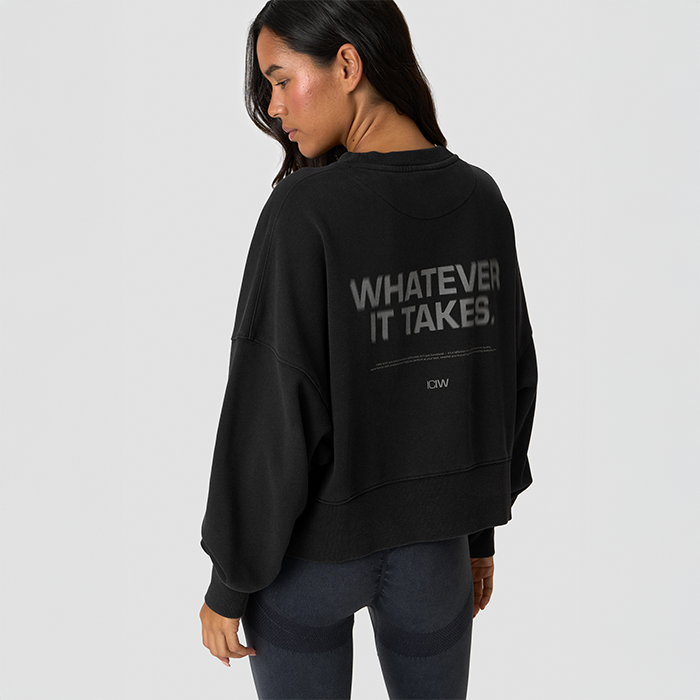 Essence Oversized Sweatshirt Svart