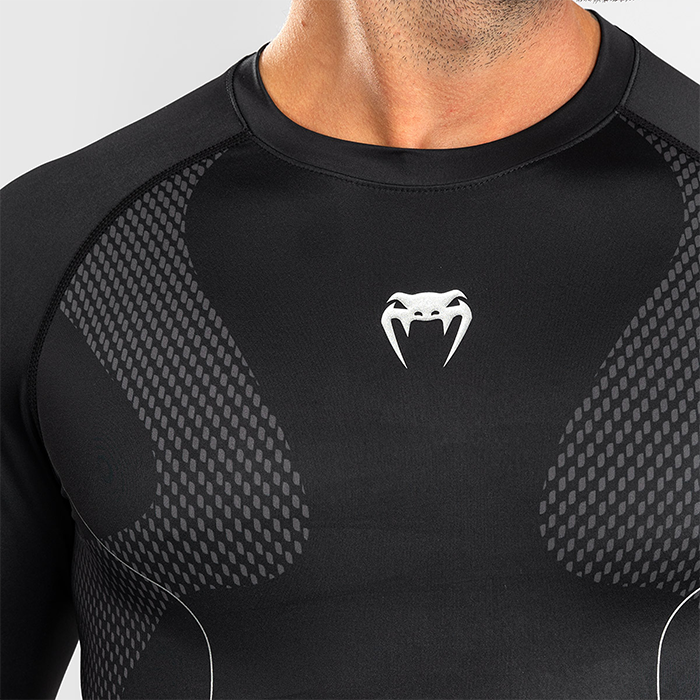 Nexus Rashguard L&aring;ng &Auml;rm Svart Silver