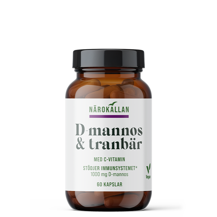 D-Mannos + Tranb&auml;r 60 kapslar