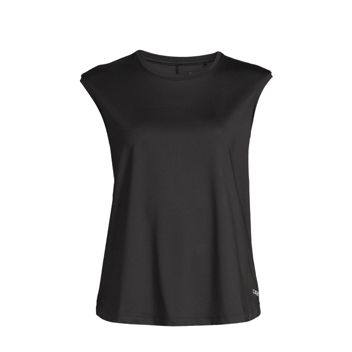 Laser Mesh Muscle Tank,Black