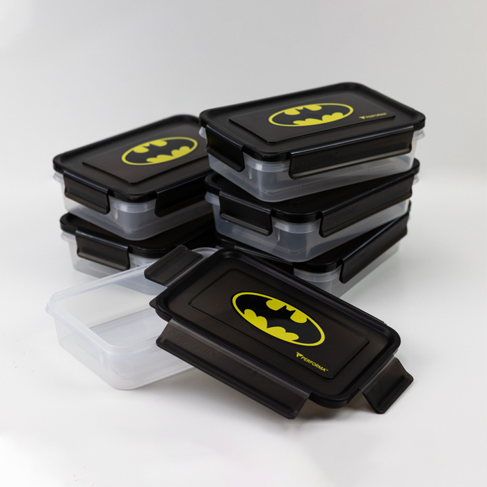 Perfect Meal Containers, Batman, 3 containers