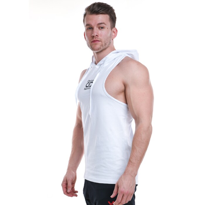 Bild av Chained Nutrition Hoodie Tank Top, White
