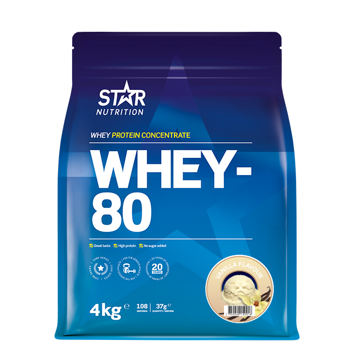 Whey-80 Vassleprotein 4 kg