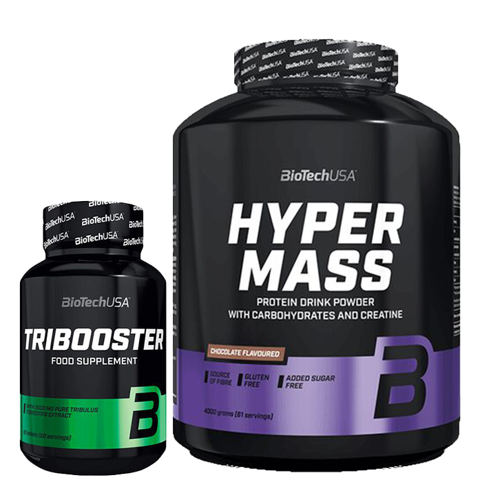 Hyper Mass 4000 g + Tribooster Testo 2000 mg 60 tabs